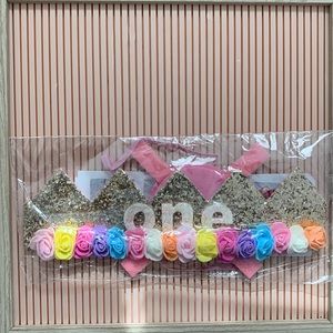 o n e Flower crown for baby girl 🌸